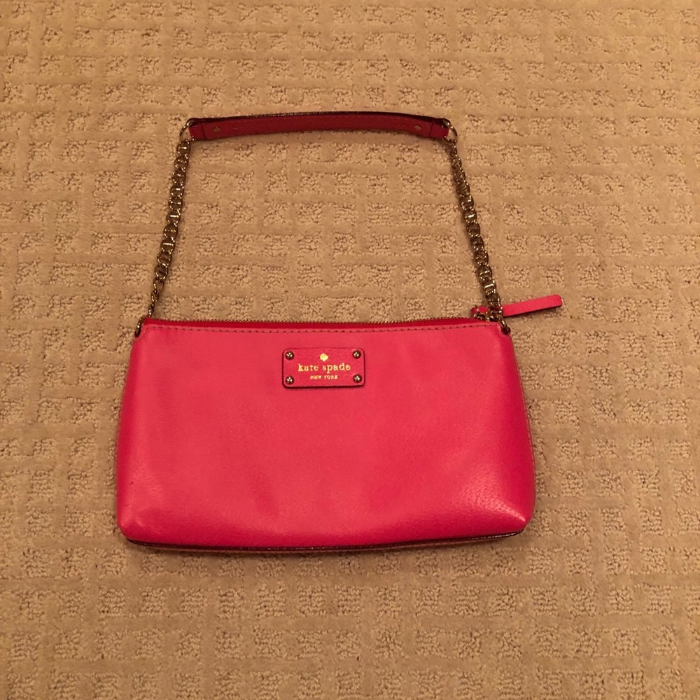 Kate Spade hot pink chain strap handbag